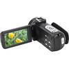 Bewinner Videocamera Videocamera 2.7K 30MP, Videocamera Vlogging con Zoom Digitale Touchscreen IPS da 3 Pollici, Microfono Integrato, Batteria da 1500 MAh, Telecomando, con Attacco Caldo, 1/4 Viti