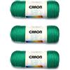 Caron Simply Soft Kelly Green Filati - Confezione da 3 pezzi da 170 g - Acrilico - 4 M (pettinato) - 315 m - Maglieria/uncinetto