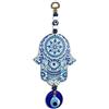 MYSTIC JEWELS - Hamsa della Mano di Fatima in Legno con Occhio Turco per buona Fortuna e energia in casa