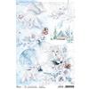 Carta di Riso A4 All White Wild Fox