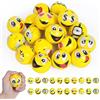 Ainiv 20 Palle Antistress con Faccina Emoji per Adulti, Palline Squeeze Antistress in Schiuma, Mini Molteplici Espressioni Palle Antistress per Festa, premi, Regali di Compleanno, Giallo