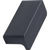 Furnipart Elan LA32 mm - Maniglia per mobili da avvitare - Maniglia per armadio larghezza 50 mm, alluminio nero opaco