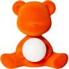 QEEBOO LAMPADA TEDDY GIRL, VELVET FINISH, LED RICARICABILE 25002 ARANCIONE