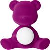 QEEBOO LAMPADA TEDDY GIRL, VELVET FINISH, LED RICARICABILE 25002 VIOLA