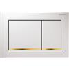 Geberit Placca Geberit Omega20 Square Bianco / Dorato | 115.080.KK.1 Bianco