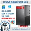 LENOVO ThinkCentre M83 Cpu i5-4460 RAM 16 Gb SSD 240gb Win10 PC GRADO B