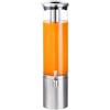 LEONE Dispenser succhi acciaio / vetro 3 litri con refrigerante Ø cm 12x48h