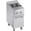 Ristoattrezzature Modello: 112844250022012,Friggitrice elettrica su mobile 9+9 lt 2 vasche 40x70x85h cm