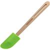 Fackelmann - Raschietto per pasta in faggio/silicone, 30 x 8 x 1,5 cm, colore: Beige/Verde