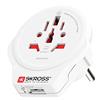 SKROSS | 1.500266 | Adattatore da Viaggio World to Europe (Shuko) con Presa USB 1.0 da 5.0 V DC/Max. 2.4 A - Potenza e Tensione 100V - 1600W / 250V - 4000W