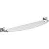 Inda Mensola in cristallo satinato temperato 6 mm con supporti L.58 cm