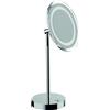 Inda Specchio ingranditore 3x tondo con luce LED da appoggio, My Mirror