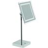 Inda Specchio ingranditore 3x quadrato con luce LED da appoggio My Mirror