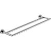 Lineabeta Porta asciugamani doppio Baketo in ottone cromato L.60 cm