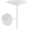 Lineabeta Lampada applique LED 3000k reversibile Ciari in alluminio bianco