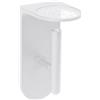 Lineabeta Lampada applique LED con luce orientabile Ciari in alluminio bianco