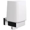 Lineabeta Dispenser sapone a parete con leva Dado cromo lucido/bianco 150 ml