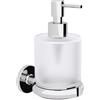 Lineabeta Dispenser sapone a parete Sbecà in ottone cromato/satinato 250 ml