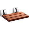 Lineabeta Sedile doccia Scagni in acciaio inox lucido / teak