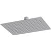 Lineabeta Soffione doccia rettangolare piatto Supioni 25x18cm in acciaio lucido