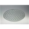 Lineabeta Soffione doccia ovale in ottone cromato 23x16 cm