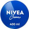 NIVEA Creme Crema multiuso 400 ml, Crema NIVEA classica a base di Eucerit, Glicerina e Pantenolo, Crema corpo, viso e mani dermatologicamente testata per tutta la famiglia