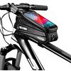 SIVENKE WILD MAN Borsa da manubrio per bicicletta, impermeabile, con touchscreen in TPU, per smartphone sotto i 6,5 pollici