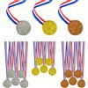 ZWZNBL 15 medaglie per Bambini, medaglie in plastica, medaglie vincenti, premi per competizioni sportive per bambini, medaglie d'oro, argento e bronzo con cordino