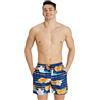 Arena Men's Beach Boxer Allover, Pantaloncino da Spiaggia Uomo, Neon Blue Multi, L