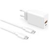 Superer Caricabatterie Rapido 30W USB-C per Xiaomi 10 10Pro 9 9Pro 11 11Pro, Redmi Note 10 10Pro 9 9Pro Poco X2 X3 Pro Alimentatore Caricatore con cavo da 1,8M