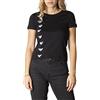 Emporio Armani EA7 T-Shirt Donna Multilogo Nero