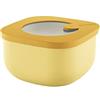 Guzzini Store&More Kitchen Active Design Contenitori Ermetici Bassi per Frigo/Freezer/ Microonde (S), 12.2 x 12.2 x 6.8 cm, Giallo (Ochre)