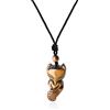 COAI Collana Unisex con Ciondolo Volpe Portafortuna in Occhio di Tigre, Collana Occhio di Tigre Pendente Pietra Naturale con Laccio Regolabile per Uomo e Donna