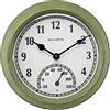 AcuRite ACU-RITE AcuRite 02470 Rustico Verde Orologio per Esterni con termometro, 21,6 cm