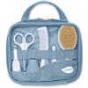 Nuvita Beauty Set Neonato con Forbici, Spazzola, Pettine, Taglia Unghie - Powder Blue