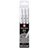 Sakura Gelly Roll Basic bianco, 3 penne Bright White" con custodia, set di 3