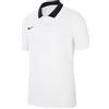 Nike , m nk df park20 polo ss, polo manica corta, nero/bianco/bianco, l, uomo