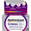 Multicentrum Donna 50+ Integratore Multivitaminico Multiminerale Ferro Calcio Vitamina D D3 30 Compresse