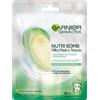 Garnier Maschera Tessuto Nutribomb Latte Di Mandorla E Acido Ialuronico Nutriente Riparatrice 28g