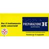 Preparazione H Trattamento Emorroidi E Ragadi Anali 12 Supposte