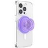 PopSockets: PopGrip Round per Magsafe - Anello Adattatore per MagSafe Incluso - Supporto e Impugnatura per Telefoni Cellulari e Custodia con un Top Intercambiabile - Translucent Lavender