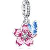 LaMenars Charms a farfalla Charm for 925 Argento Sterling per Bracciali delle donne e collane Pendente Pendente per il giorno di Natale San Valentino Festa della mamma Regali per le ragazze