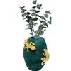 Kare Design Vaso Chameleon Jack Fruit, Verde/oro, 39 cm, camaleonte, rettili, accessorio stile esotico, giungla, portaoggetti, fioro freschi e secchi