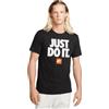 NIKE M NSW Tee Fran JDI Verbiage T-Shirt, Black, M Uomo