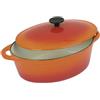Crealys 501.602 - Cocotte ghisa Ovale di Ferro, 9 l