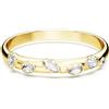 SWAROVSKI BRACCIALE RIGIDO DEXTERA, TAGLIO MISTO PLACCATO ORO GIALLO, L - 18.5 cm