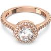 SWAROVSKI ANELLO CONSTELLA, TAGLIO TONDO PLACCATO ORO ROSA, 60