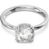 SWAROVSKI ANELLO STILLA, TAGLIO ROUND PLACCATO RODIO, 60