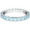 SWAROVSKI ANELLO MATRIX, TAGLIO TONDO AZZURRO, 50