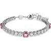 SWAROVSKI BRACCIALE MATRIX TENNIS, CRISTALLI ROSA, PLACCATURA RODIO 5666421